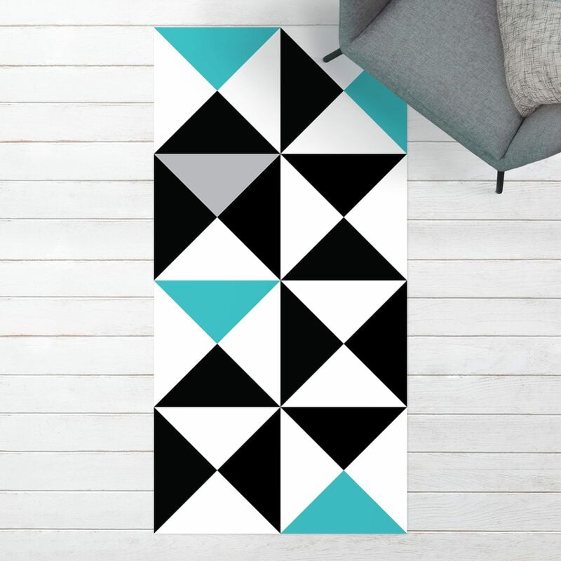 Bilderwelten - Alfombras vinílicas - Geometrical Pattern Big Triangles Touch of Turquoise - Alto 2:1 Dimensión LxA: 200cm x 100cm
Bilderwelten - Alfombras vinílicas - Geometrical Pattern Big Triangles Touch of Turquoise - Alto 2:1 Dimensión LxA: 200cm x 100cm