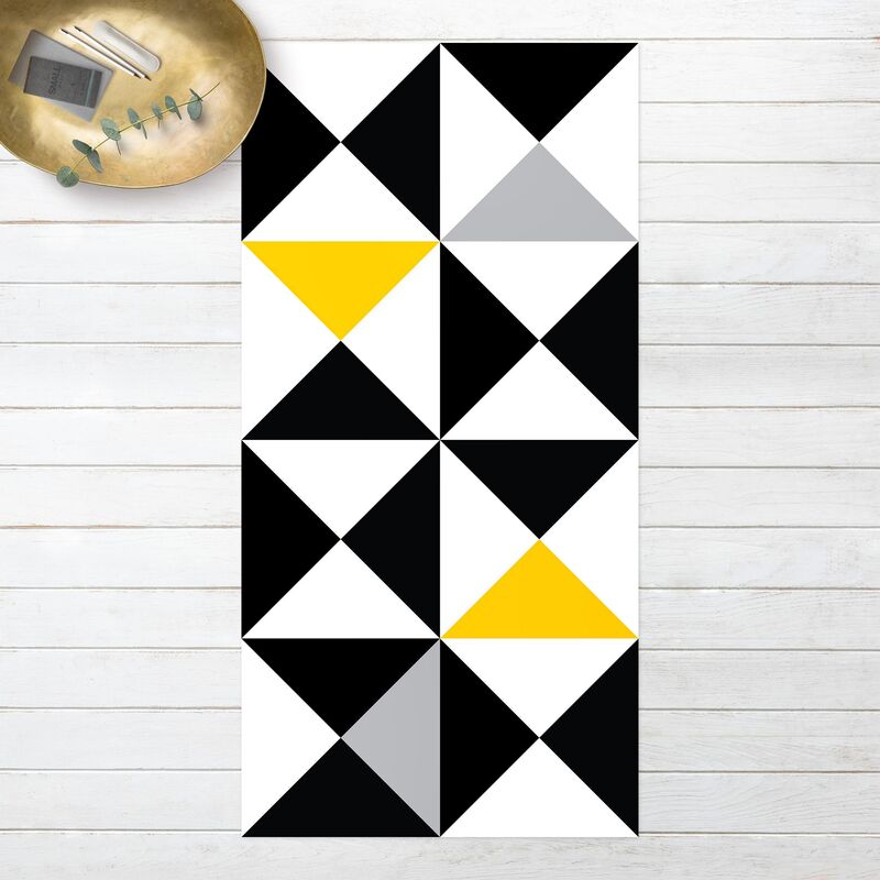 Bilderwelten - Alfombras vinílicas - Geometrical Pattern Big Triangles Touch of Yellow - Alto 2:1 Dimensión LxA: 180cm x 90cm
Bilderwelten - Alfombras vinílicas - Geometrical Pattern Big Triangles Touch of Yellow - Alto 2:1 Dimensión LxA: 180cm x 90cm