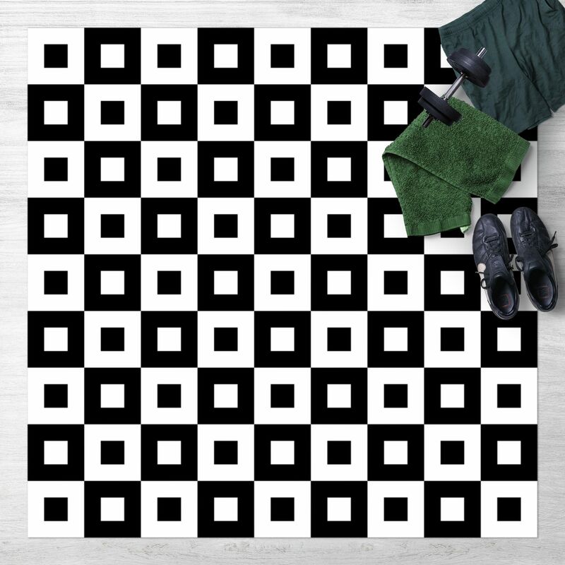 Alfombras vinílicas - Geometrical Pattern Of Black And White Squares, - Cuadrado 1:1 Dimensión LxA: 60cm x 60cm
Alfombras vinílicas - Geometrical Pattern Of Black And White Squares, - Cuadrado 1:1 Dimensión LxA: 60cm x 60cm