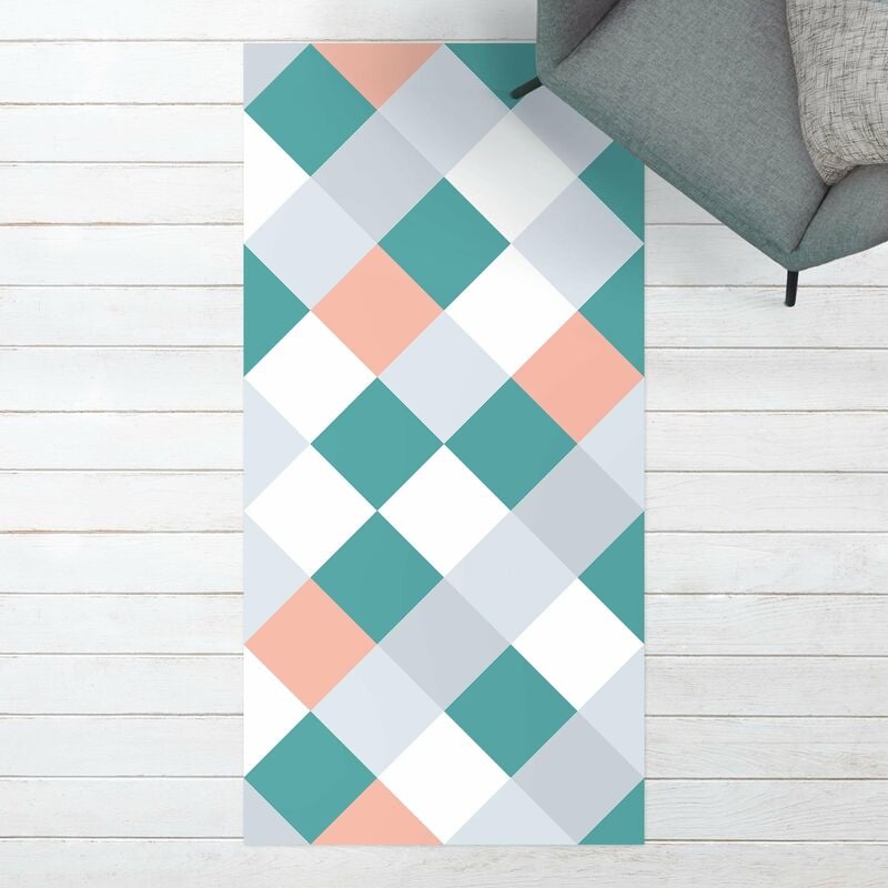 Bilderwelten - Alfombras vinílicas - Geometrical Pattern Rotated Chessboard Apricot - Alto 2:1 Dimensión LxA: 220cm x 110cm
Bilderwelten - Alfombras vinílicas - Geometrical Pattern Rotated Chessboard Apricot - Alto 2:1 Dimensión LxA: 220cm x 110cm