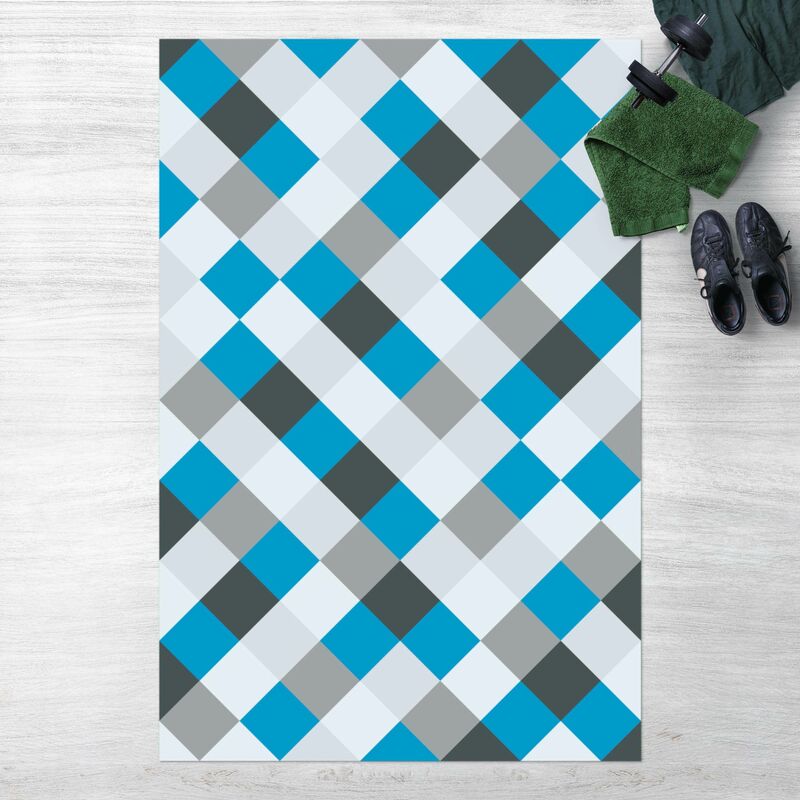 Alfombras vinílicas - Geometrical Pattern Rotated Chessboard Blue - Alto 3:2 Dimensión LxA: 90cm x 60cm
Alfombras vinílicas - Geometrical Pattern Rotated Chessboard Blue - Alto 3:2 Dimensión LxA: 90cm x 60cm