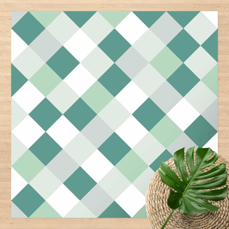 Alfombras vinílicas - Geometrical Pattern Rotated Chessboard Green - Cuadrado 1:1 Dimensión LxA: 40cm x 40cm
Alfombras vinílicas - Geometrical Pattern Rotated Chessboard Green - Cuadrado 1:1 Dimensión LxA: 40cm x 40cm