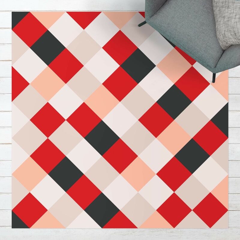 Bilderwelten - Alfombras vinílicas - Geometrical Pattern Rotated Chessboard Red - Cuadrado 1:1 Dimensión LxA: 120cm x 120cm
Bilderwelten - Alfombras vinílicas - Geometrical Pattern Rotated Chessboard Red - Cuadrado 1:1 Dimensión LxA: 120cm x 120cm
