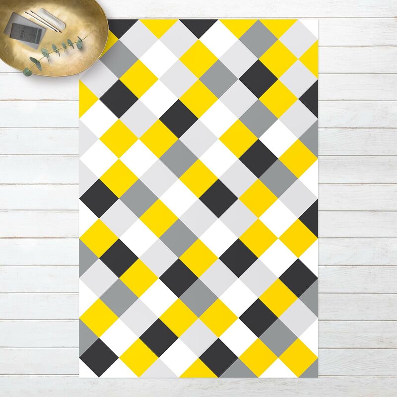 Alfombras vinílicas - Geometrical Pattern Rotated Chessboard Yellow - Alto 3:2 Dimensión LxA: 210cm x 140cm
Alfombras vinílicas - Geometrical Pattern Rotated Chessboard Yellow - Alto 3:2 Dimensión LxA: 210cm x 140cm