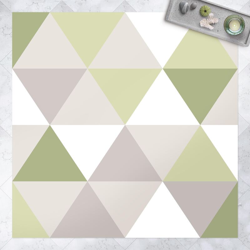 Alfombras vinílicas - Geometrical Pattern Tilted Triangle Green - Cuadrado 1:1 Dimensión LxA: 60cm x 60cm
Alfombras vinílicas - Geometrical Pattern Tilted Triangle Green - Cuadrado 1:1 Dimensión LxA: 60cm x 60cm
