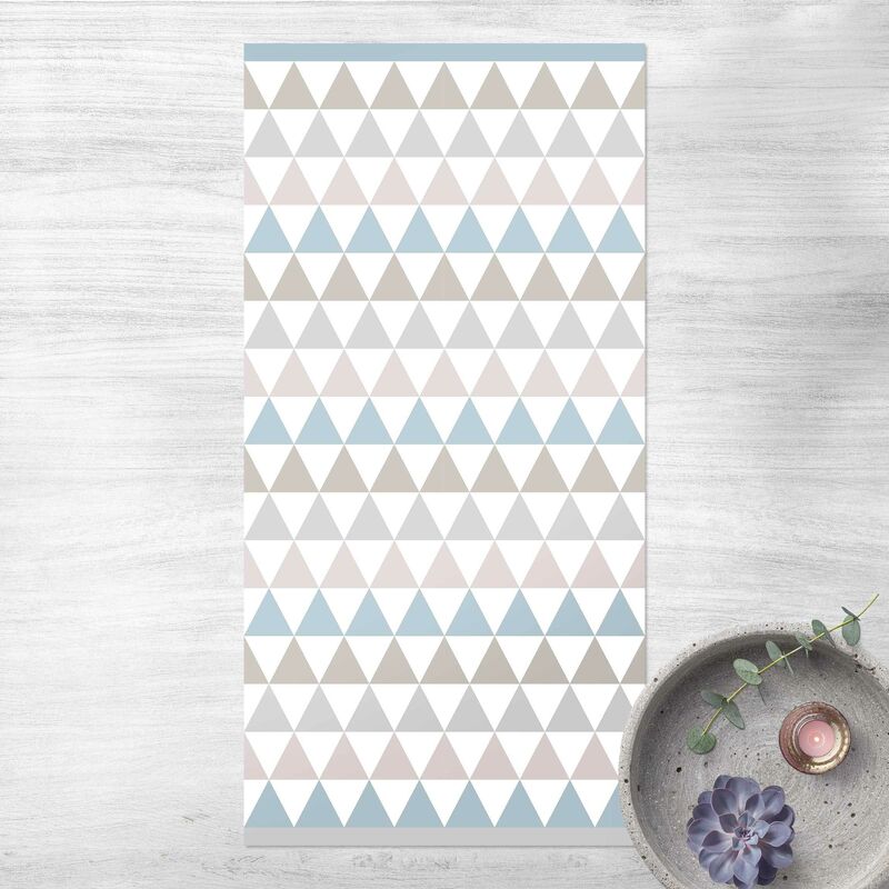 Alfombras vinílicas - Geometrical Pattern Triangles With Stripes - Alto 2:1 Dimensión LxA: 100cm x 50cm
Alfombras vinílicas - Geometrical Pattern Triangles With Stripes - Alto 2:1 Dimensión LxA: 100cm x 50cm