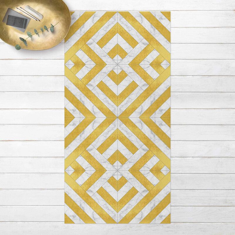 Bilderwelten - Alfombras vinílicas - Geometrical Tile Mix Art Deco Gold Marble - Alto 2:1 Dimensión LxA: 260cm x 130cm
Bilderwelten - Alfombras vinílicas - Geometrical Tile Mix Art Deco Gold Marble - Alto 2:1 Dimensión LxA: 260cm x 130cm