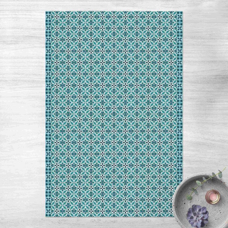 Alfombras vinílicas - Geometrical Tile Mix Blossom Turquoise - Alto 3:2 Dimensión LxA: 210cm x 140cm
Alfombras vinílicas - Geometrical Tile Mix Blossom Turquoise - Alto 3:2 Dimensión LxA: 210cm x 140cm