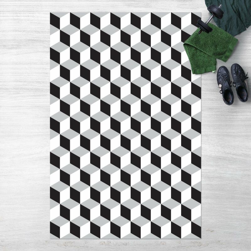 Alfombras vinílicas - Geometrical Tile Mix Cubes Black - Alto 3:2 Dimensión LxA: 120cm x 80cm
Alfombras vinílicas - Geometrical Tile Mix Cubes Black - Alto 3:2 Dimensión LxA: 120cm x 80cm