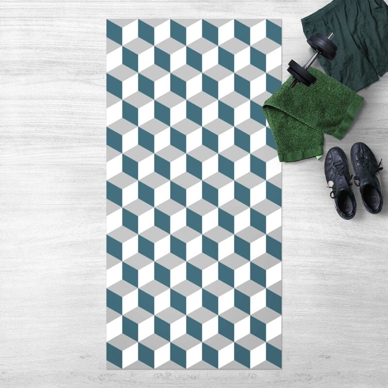 Alfombras vinílicas - Geometrical Tile Mix Cubes Blue Grey - Alto 2:1 Dimensión LxA: 140cm x 70cm
Alfombras vinílicas - Geometrical Tile Mix Cubes Blue Grey - Alto 2:1 Dimensión LxA: 140cm x 70cm