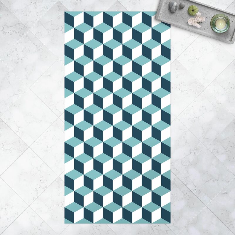 Bilderwelten - Alfombras vinílicas - Geometrical Tile Mix Cubes Turquoise - Alto 2:1 Dimensión LxA: 200cm x 100cm
Bilderwelten - Alfombras vinílicas - Geometrical Tile Mix Cubes Turquoise - Alto 2:1 Dimensión LxA: 200cm x 100cm
