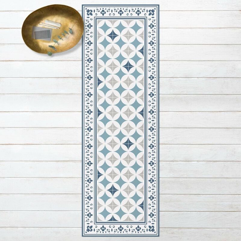 Bilderwelten - Alfombras vinílicas - Geometrical Tiles Circular Flowers Dark Blue With Border - Panorámico Dimensión LxA: 300cm x 100cm
Bilderwelten - Alfombras vinílicas - Geometrical Tiles Circular Flowers Dark Blue With Border - Panorámico Dimensión LxA: 300cm x 100cm