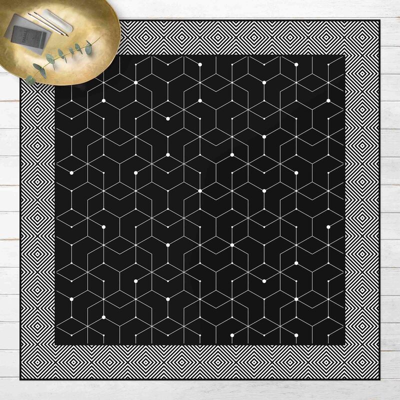 Alfombras vinílicas - Geometrical Tiles Dotted Lines Black With Border - Cuadrado 1:1 Dimensión LxA: 60cm x 60cm
Alfombras vinílicas - Geometrical Tiles Dotted Lines Black With Border - Cuadrado 1:1 Dimensión LxA: 60cm x 60cm