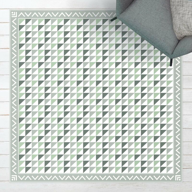 Alfombras vinílicas - Geometrical Tiles Small Triangles Olive green with Border - Cuadrado 1:1 Dimensión LxA: 60cm x 60cm
Alfombras vinílicas - Geometrical Tiles Small Triangles Olive green with Border - Cuadrado 1:1 Dimensión LxA: 60cm x 60cm