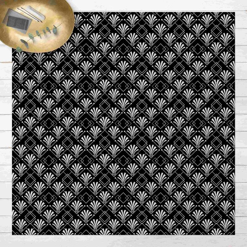 Bilderwelten - Alfombras vinílicas - Glitter Look With Art Deko Pattern On Black - Cuadrado 1:1 Dimensión LxA: 40cm x 40cm
Bilderwelten - Alfombras vinílicas - Glitter Look With Art Deko Pattern On Black - Cuadrado 1:1 Dimensión LxA: 40cm x 40cm