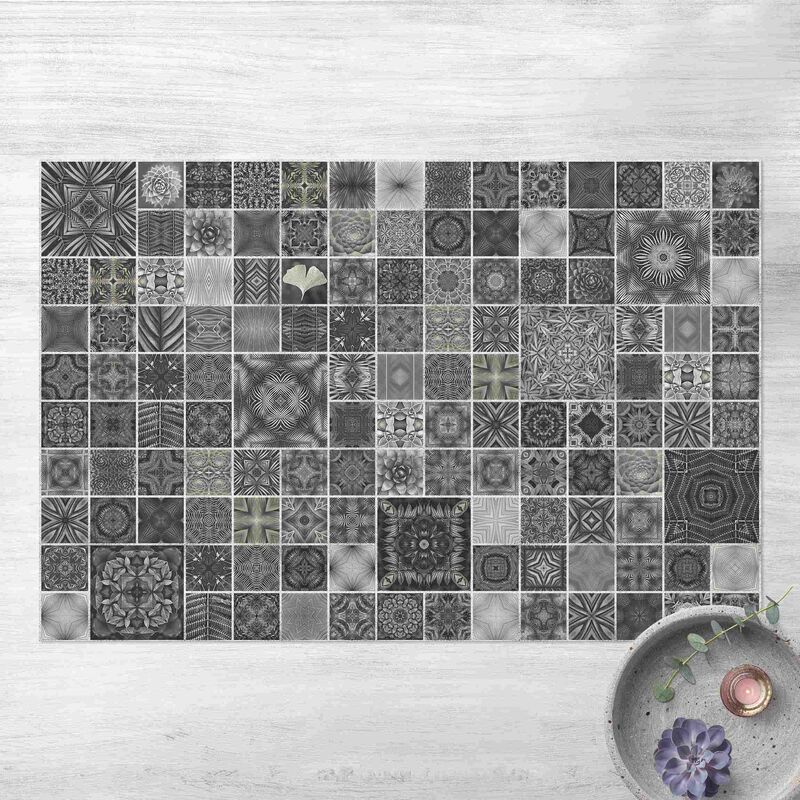 Bilderwelten - Alfombras vinílicas - Grey Jungle Tiles With Silver Shimmer - Apaisado 2:3 Dimensión LxA: 140cm x 210cm
Bilderwelten - Alfombras vinílicas - Grey Jungle Tiles With Silver Shimmer - Apaisado 2:3 Dimensión LxA: 140cm x 210cm