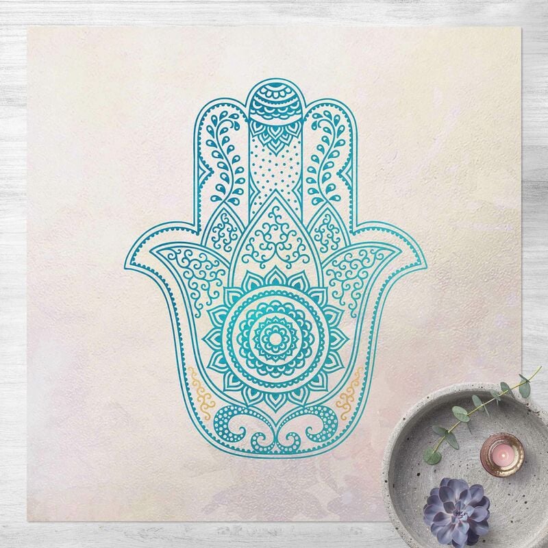 Alfombras vinílicas - Hamsa Hand Illustration Mandala Gold Blue - Cuadrado 1:1 Dimensión LxA: 100cm x 100cm
Alfombras vinílicas - Hamsa Hand Illustration Mandala Gold Blue - Cuadrado 1:1 Dimensión LxA: 100cm x 100cm