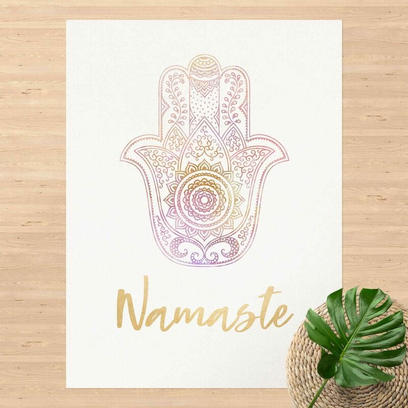 Alfombras vinílicas - Hamsa Hand Illustration Namaste Gold Light Pink - Alto 4:3 Dimensión LxA: 160cm x 120cm
Alfombras vinílicas - Hamsa Hand Illustration Namaste Gold Light Pink - Alto 4:3 Dimensión LxA: 160cm x 120cm