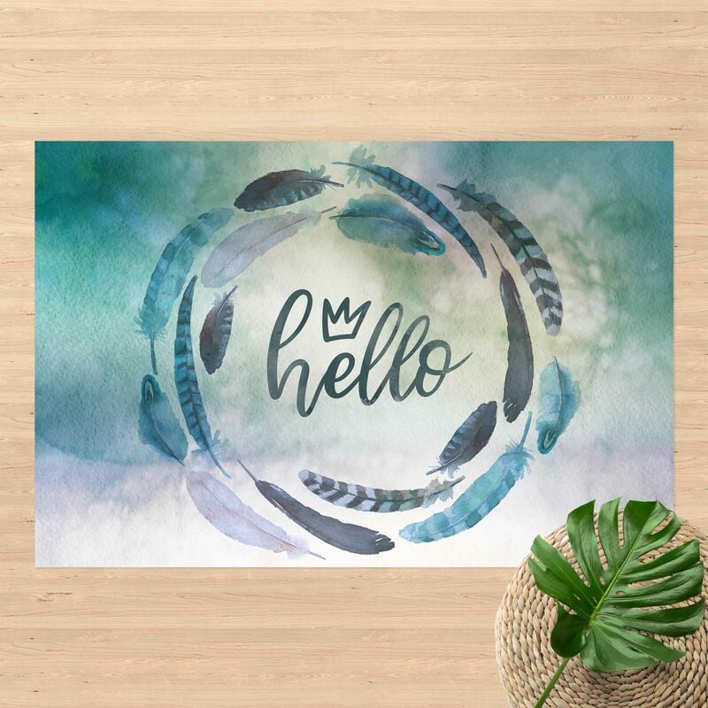 Alfombras vinílicas - Hello Crown Watercolour With Feathers - Apaisado 2:3 Dimensión LxA: 120cm x 180cm
Alfombras vinílicas - Hello Crown Watercolour With Feathers - Apaisado 2:3 Dimensión LxA: 120cm x 180cm