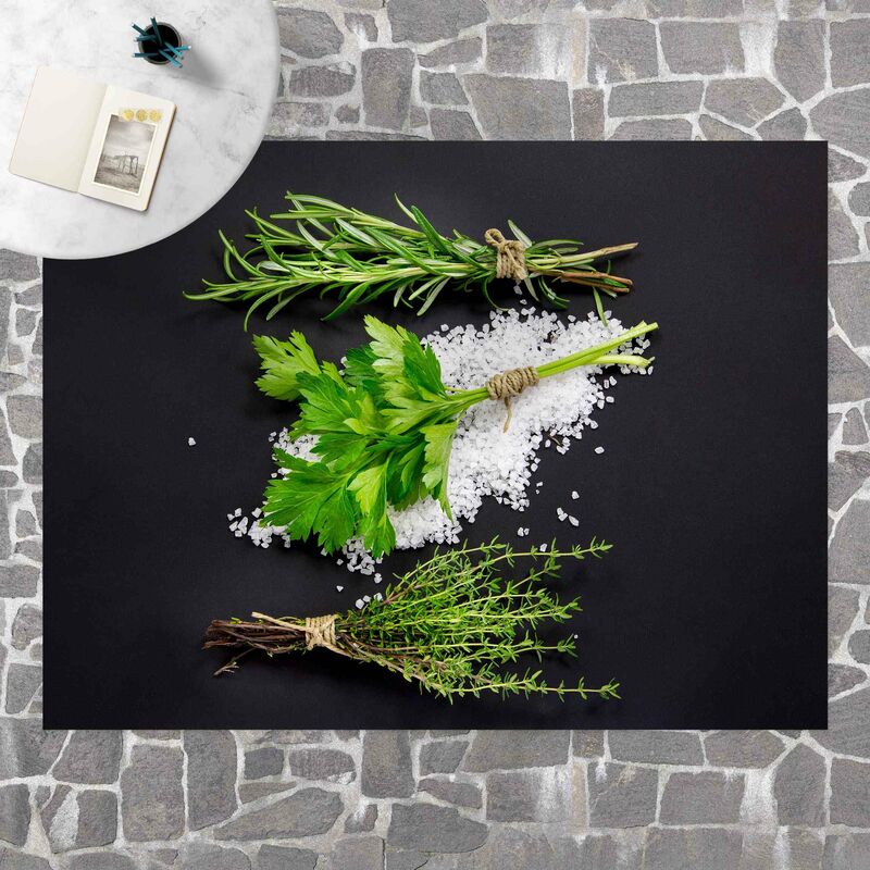 Alfombras vinílicas - Herbs On Salt Black Backdrop - Apaisado 3:4 Dimensión LxA: 90cm x 120cm
Alfombras vinílicas - Herbs On Salt Black Backdrop - Apaisado 3:4 Dimensión LxA: 90cm x 120cm
