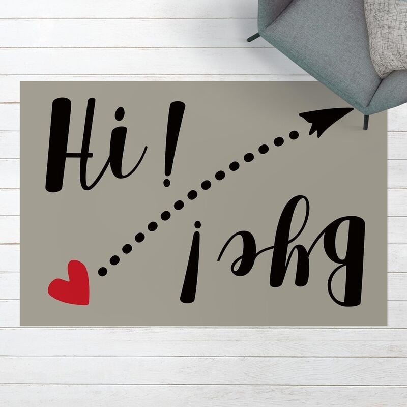 Alfombras vinílicas - Hi Bye - Apaisado 2:3 Dimensión LxA: 100cm x 150cm
Alfombras vinílicas - Hi Bye - Apaisado 2:3 Dimensión LxA: 100cm x 150cm