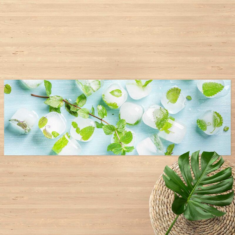 Alfombras vinílicas - Ice Cubes With Mint Leaves - Panorama Formato apaisado Dimensión LxA: 30cm x 90cm
Alfombras vinílicas - Ice Cubes With Mint Leaves - Panorama Formato apaisado Dimensión LxA: 30cm x 90cm