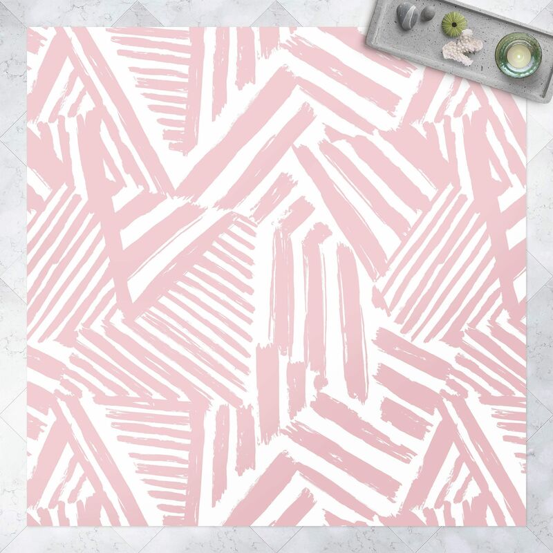 Alfombras vinílicas - Jagged Stripes In Soft Pink - Cuadrado 1:1 Dimensión LxA: 80cm x 80cm
Alfombras vinílicas - Jagged Stripes In Soft Pink - Cuadrado 1:1 Dimensión LxA: 80cm x 80cm