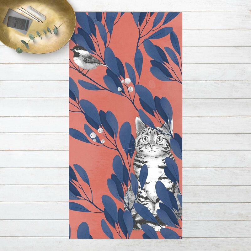 Alfombras vinílicas - Laura Graves - Illustration Cat and Bird On Branch Blue Red - Alto 2:1 Dimensión LxA: 240cm x 120cm
Alfombras vinílicas - Laura Graves - Illustration Cat and Bird On Branch Blue Red - Alto 2:1 Dimensión LxA: 240cm x 120cm