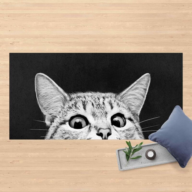 Alfombras vinílicas - Laura Graves - Illustration Cat Black And White Drawing - Apaisado 1:2 Dimensión LxA: 50cm x 100cm
Alfombras vinílicas - Laura Graves - Illustration Cat Black And White Drawing - Apaisado 1:2 Dimensión LxA: 50cm x 100cm