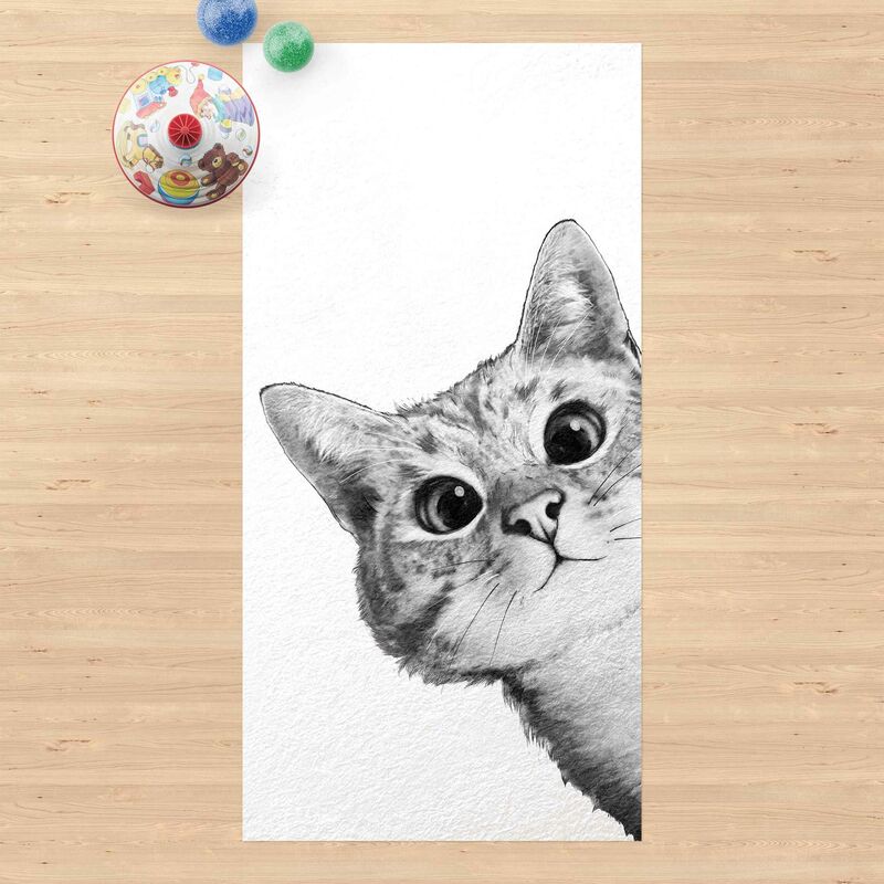Alfombras vinílicas - Laura Graves - Illustration Cat Drawing Black And White - Alto 2:1 Dimensión LxA: 160cm x 80cm
Alfombras vinílicas - Laura Graves - Illustration Cat Drawing Black And White - Alto 2:1 Dimensión LxA: 160cm x 80cm
