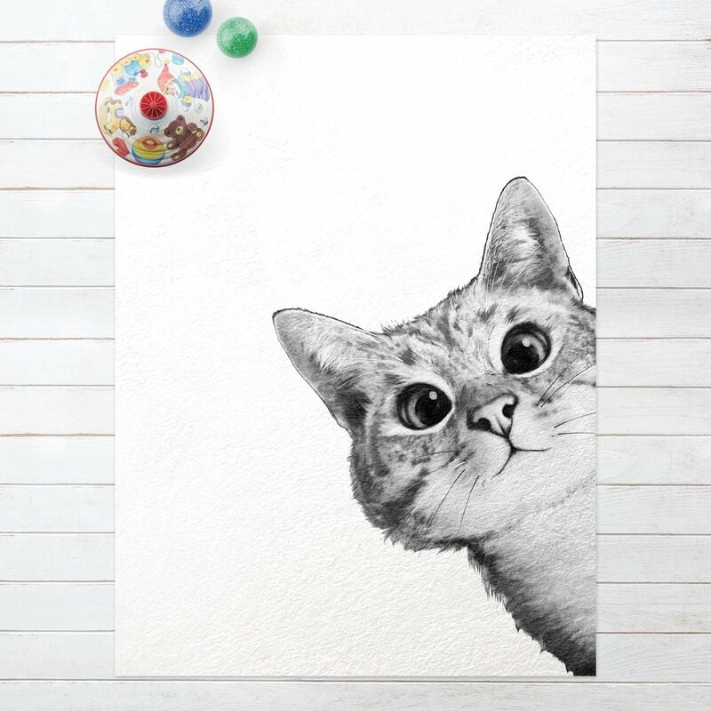 Alfombras vinílicas - Laura Graves - Illustration Cat Drawing Black And White - Alto 4:3 Dimensión LxA: 100cm x 75cm
Alfombras vinílicas - Laura Graves - Illustration Cat Drawing Black And White - Alto 4:3 Dimensión LxA: 100cm x 75cm