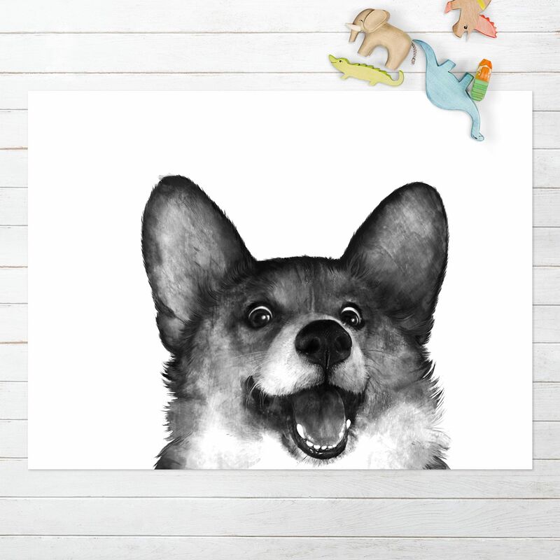Alfombras vinílicas - Laura Graves - Illustration Dog Corgi Black And White Painting - Apaisado 3:4 Dimensión LxA: 120cm x 160cm
Alfombras vinílicas - Laura Graves - Illustration Dog Corgi Black And White Painting - Apaisado 3:4 Dimensión LxA: 120cm x 160cm