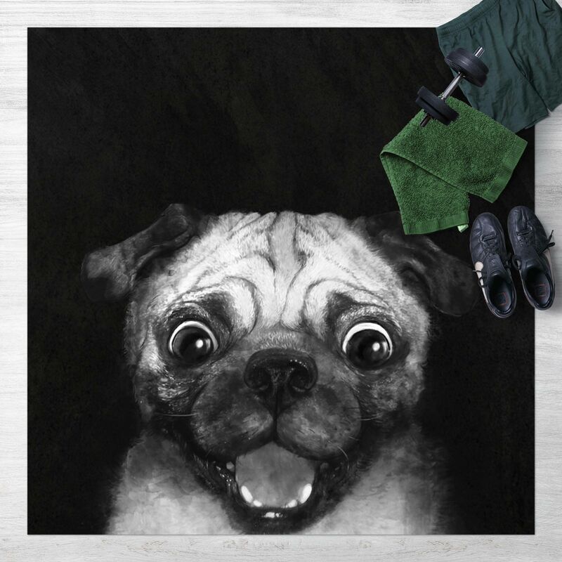 Alfombras vinílicas - Laura Graves - Illustration Dog Pug Painting On Black And White - Cuadrado 1:1 Dimensión LxA: 80cm x 80cm
Alfombras vinílicas - Laura Graves - Illustration Dog Pug Painting On Black And White - Cuadrado 1:1 Dimensión LxA: 80cm x 80cm