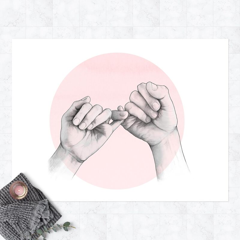 Alfombras vinílicas - Laura Graves - Illustration Hands Friendship Circle Pink White - Apaisado 3:4 Dimensión LxA: 90cm x 120cm
Alfombras vinílicas - Laura Graves - Illustration Hands Friendship Circle Pink White - Apaisado 3:4 Dimensión LxA: 90cm x 120cm