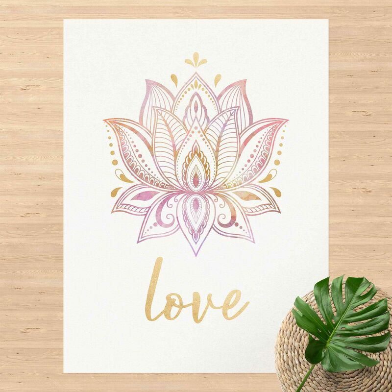Alfombras vinílicas - Lotus Illustration Love Gold Light Pink - Alto 4:3 Dimensión LxA: 100cm x 75cm
Alfombras vinílicas - Lotus Illustration Love Gold Light Pink - Alto 4:3 Dimensión LxA: 100cm x 75cm