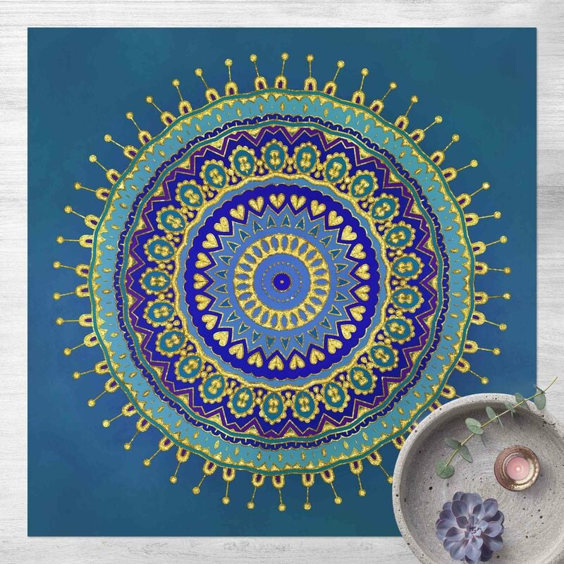 Bilderwelten - Alfombras vinílicas - Mandala Blue Gold - Cuadrado 1:1 Dimensión LxA: 40cm x 40cm
Bilderwelten - Alfombras vinílicas - Mandala Blue Gold - Cuadrado 1:1 Dimensión LxA: 40cm x 40cm
