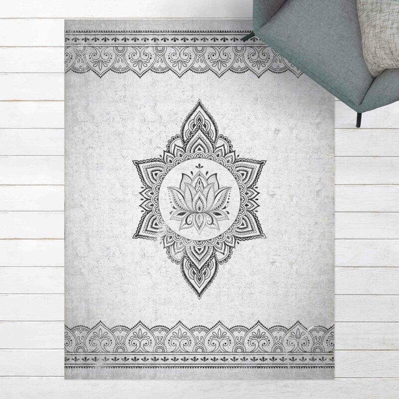 Alfombras vinílicas - Mandala Lotus Concrete Look - Alto 4:3 Dimensión LxA: 120cm x 90cm
Alfombras vinílicas - Mandala Lotus Concrete Look - Alto 4:3 Dimensión LxA: 120cm x 90cm