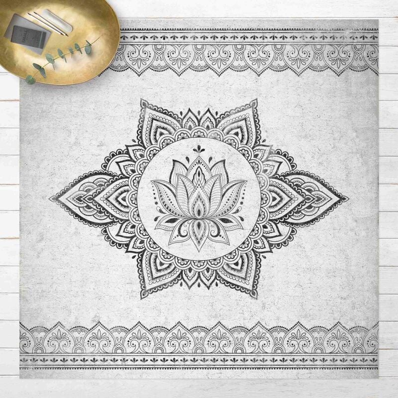 Alfombras vinílicas - Mandala Lotus Concrete Look - Cuadrado 1:1 Dimensión LxA: 40cm x 40cm
Alfombras vinílicas - Mandala Lotus Concrete Look - Cuadrado 1:1 Dimensión LxA: 40cm x 40cm