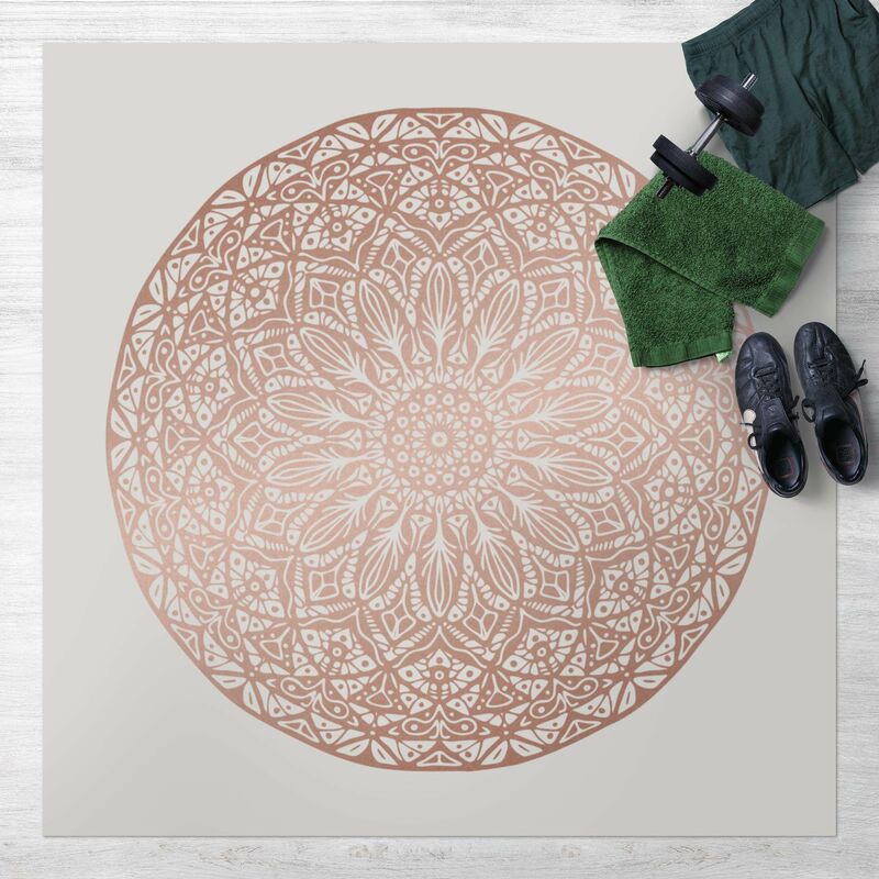 Alfombras vinílicas - Mandala Ornament In Copper Gold - Cuadrado 1:1 Dimensión LxA: 80cm x 80cm
Alfombras vinílicas - Mandala Ornament In Copper Gold - Cuadrado 1:1 Dimensión LxA: 80cm x 80cm