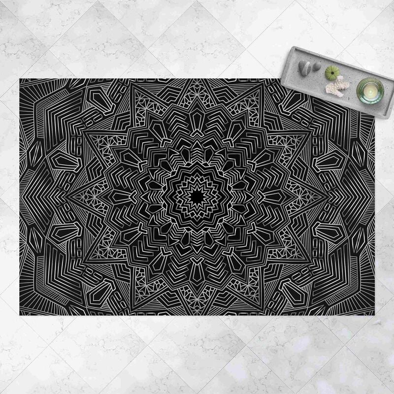 Alfombras vinílicas - Mandala Star Pattern Silver Black - Apaisado 2:3 Dimensión LxA: 60cm x 90cm
Alfombras vinílicas - Mandala Star Pattern Silver Black - Apaisado 2:3 Dimensión LxA: 60cm x 90cm