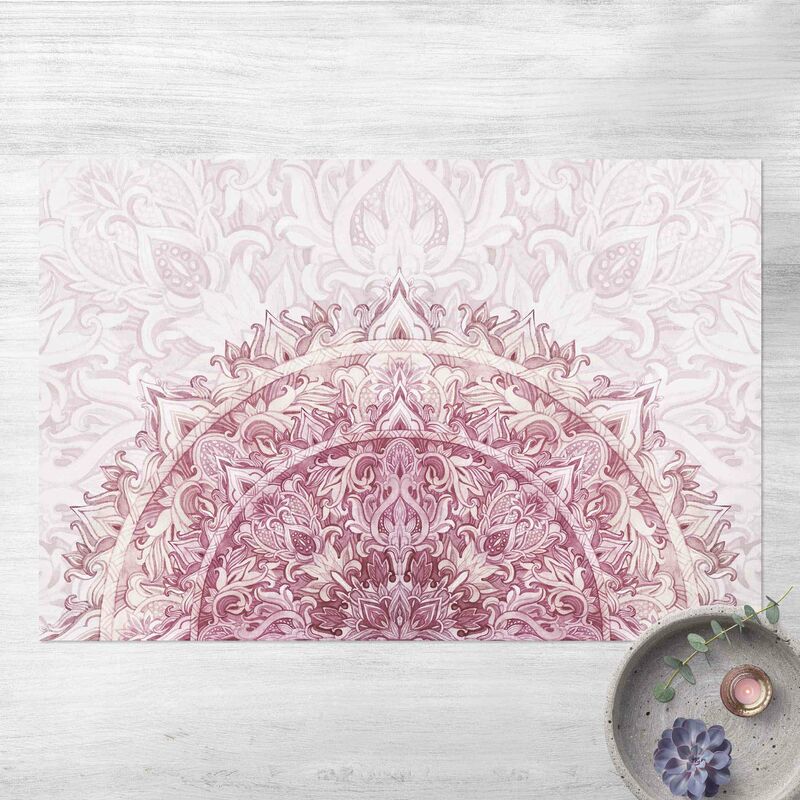 Alfombras vinílicas - Mandala Watercolour Ornament Semicircle Red - Apaisado 2:3 Dimensión LxA: 40cm x 60cm
Alfombras vinílicas - Mandala Watercolour Ornament Semicircle Red - Apaisado 2:3 Dimensión LxA: 40cm x 60cm