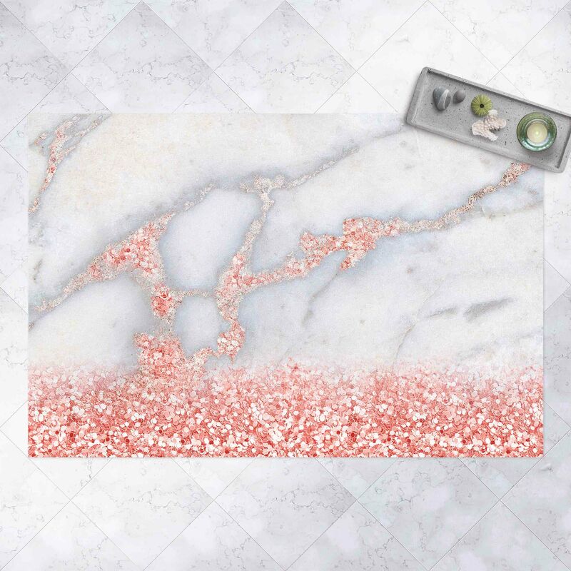 Alfombras vinílicas - Marble Look With Pink Confetti - Apaisado 2:3 Dimensión LxA: 80cm x 120cm
Alfombras vinílicas - Marble Look With Pink Confetti - Apaisado 2:3 Dimensión LxA: 80cm x 120cm