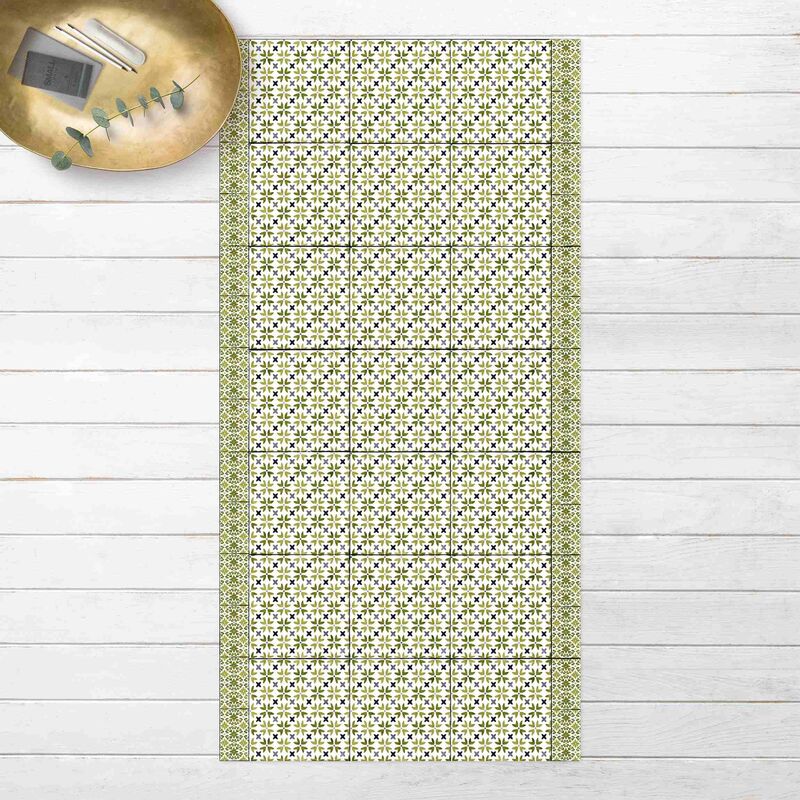 Alfombras vinílicas - Moroccan Tiles Green Flower Petals With Border - Alto 2:1 Dimensión LxA: 80cm x 40cm
Alfombras vinílicas - Moroccan Tiles Green Flower Petals With Border - Alto 2:1 Dimensión LxA: 80cm x 40cm