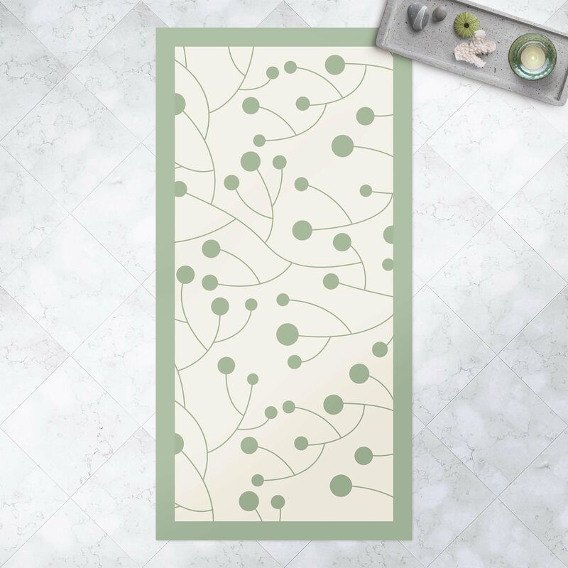 Alfombras vinílicas - Natural Pattern Growth With Dots And Frame - Alto 2:1 Dimensión LxA: 140cm x 70cm
Alfombras vinílicas - Natural Pattern Growth With Dots And Frame - Alto 2:1 Dimensión LxA: 140cm x 70cm