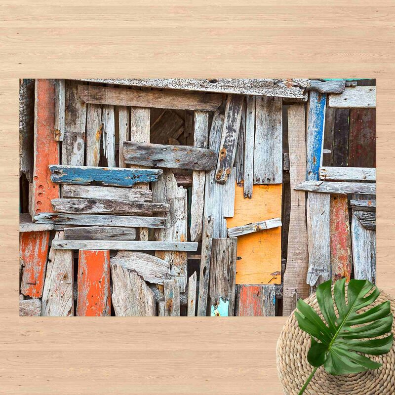 Alfombras vinílicas - Orange Blue Shabby Wooden Boards - Apaisado 2:3 Dimensión LxA: 120cm x 180cm
Alfombras vinílicas - Orange Blue Shabby Wooden Boards - Apaisado 2:3 Dimensión LxA: 120cm x 180cm