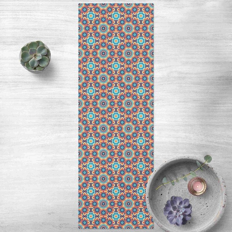 Bilderwelten - Alfombras vinílicas - Oriental Patterns With Colourful Flowers - Panorámico Dimensión LxA: 210cm x 70cm 
Bilderwelten - Alfombras vinílicas - Oriental Patterns With Colourful Flowers - Panorámico Dimensión LxA: 210cm x 70cm