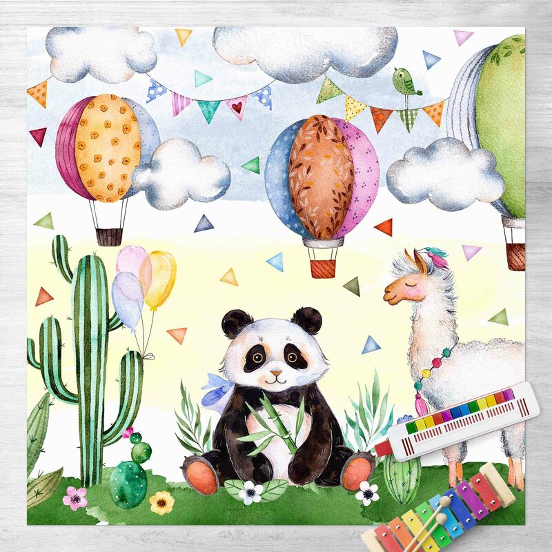 Alfombras vinílicas - Panda And Lama Watercolour - Cuadrado 1:1 Dimensión LxA: 80cm x 80cm
Alfombras vinílicas - Panda And Lama Watercolour - Cuadrado 1:1 Dimensión LxA: 80cm x 80cm