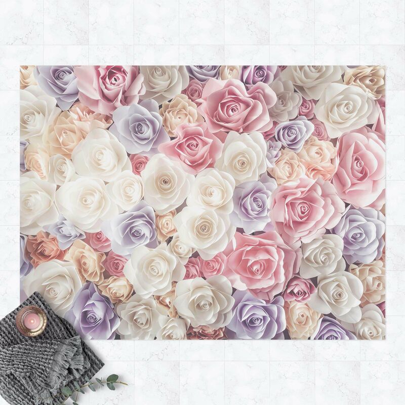 Alfombras vinílicas - Pastel Paper Art Roses - Apaisado 3:4 Dimensión LxA: 75cm x 100cm
Alfombras vinílicas - Pastel Paper Art Roses - Apaisado 3:4 Dimensión LxA: 75cm x 100cm