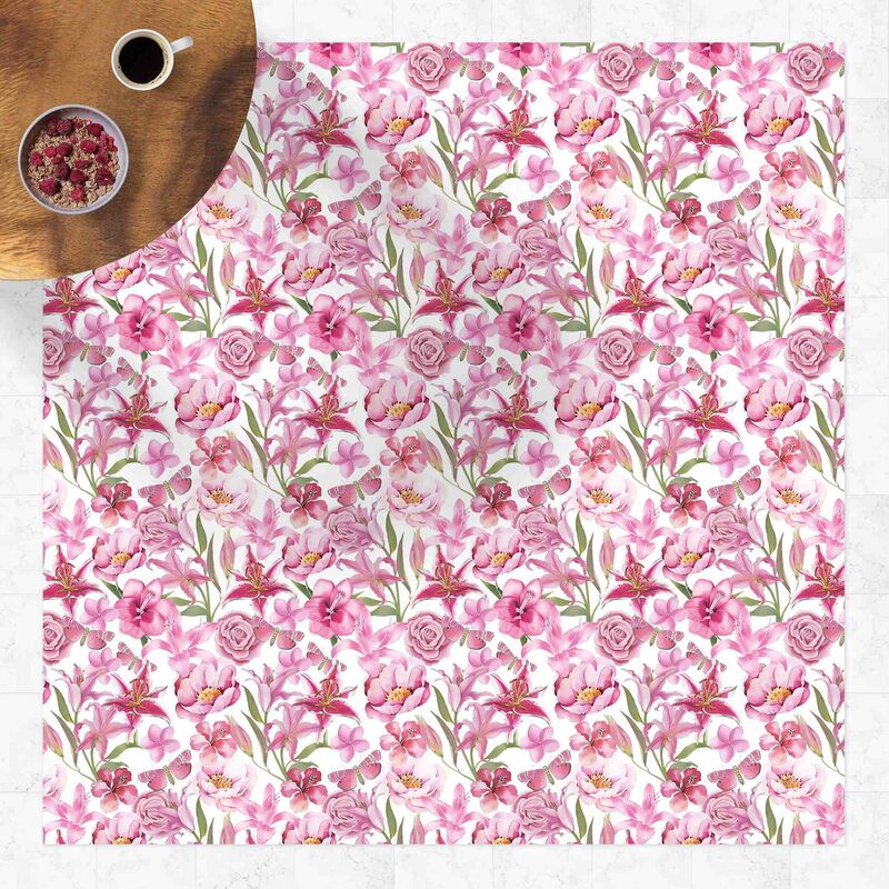 Bilderwelten - Alfombras vinílicas - Pink Flowers With Butterflies - Cuadrado 1:1 Dimensión LxA: 100cm x 100cm
Bilderwelten - Alfombras vinílicas - Pink Flowers With Butterflies - Cuadrado 1:1 Dimensión LxA: 100cm x 100cm