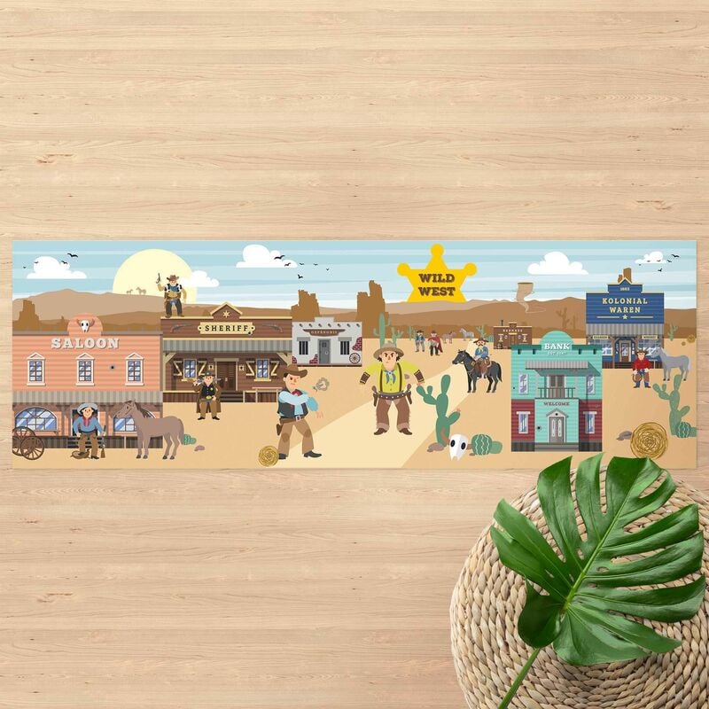Alfombras vinílicas - Playoom Mat Wild West - In Front Of The Saloon - Panorama Formato apaisado Dimensión LxA: 30cm x 90cm
Alfombras vinílicas - Playoom Mat Wild West - In Front Of The Saloon - Panorama Formato apaisado Dimensión LxA: 30cm x 90cm
